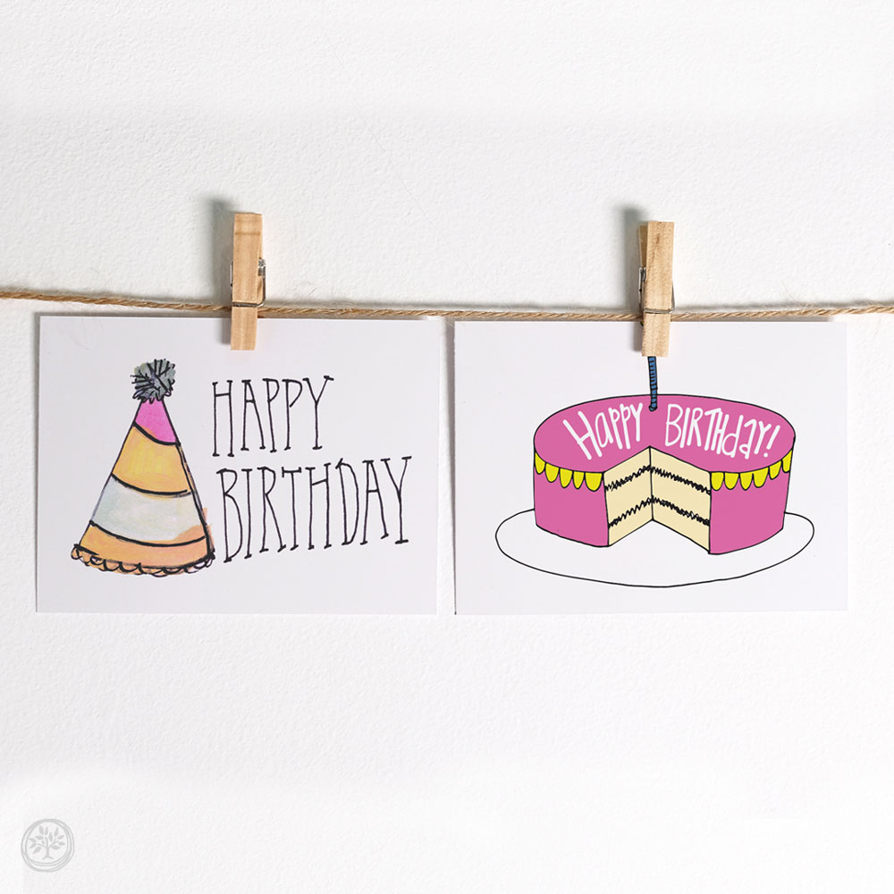Birthday Pack Note Cards